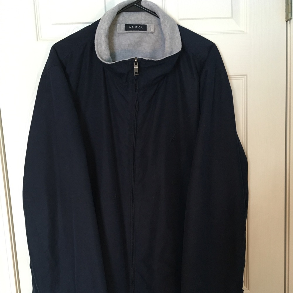 Nautica Men’s Reversible Jacket Fleece Nylon XXL